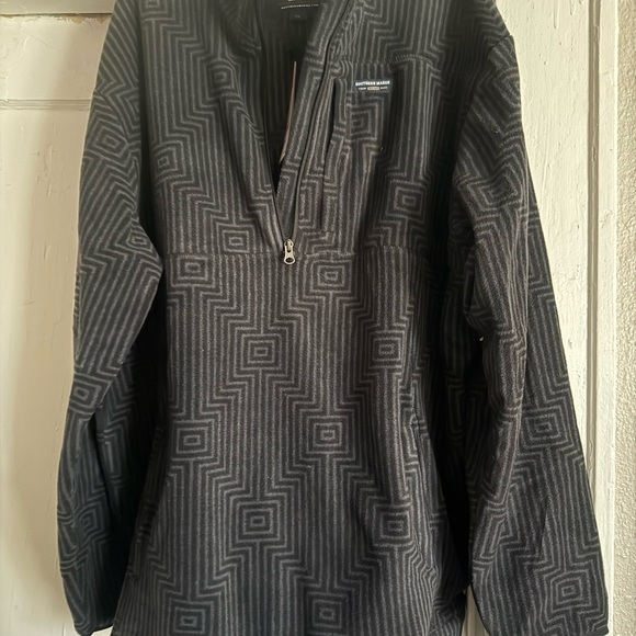 Men's Black Patterned Sweater - Picture 1 of 3